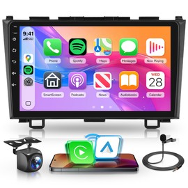 4Core 4G+128G Android 15 Car Stereo Radio for Honda CRV 2007-2011, Rimoody Wireless Carplay Andorid auto Mirror Link 9'' INCELL Touchscreen GPS WiFi Bluetooth 5.0 FM/RDS EQ-32 SWC Backup Camera