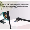 AAOTOKK 90 Degree 3.0 A USB Cable Left & Right