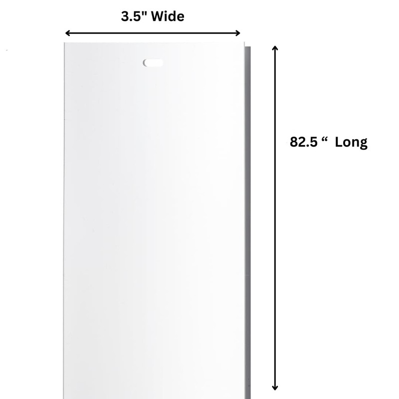 White Vertical Blinds Replacement Slats, for Doors and Windows. Easy