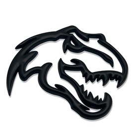 Zhizhong Dinosaur Emblem Fits for Dodge RAM TRX 1500 2500 3500 Charger Challenger ~Stick it Anywhere (A Pair, Black)