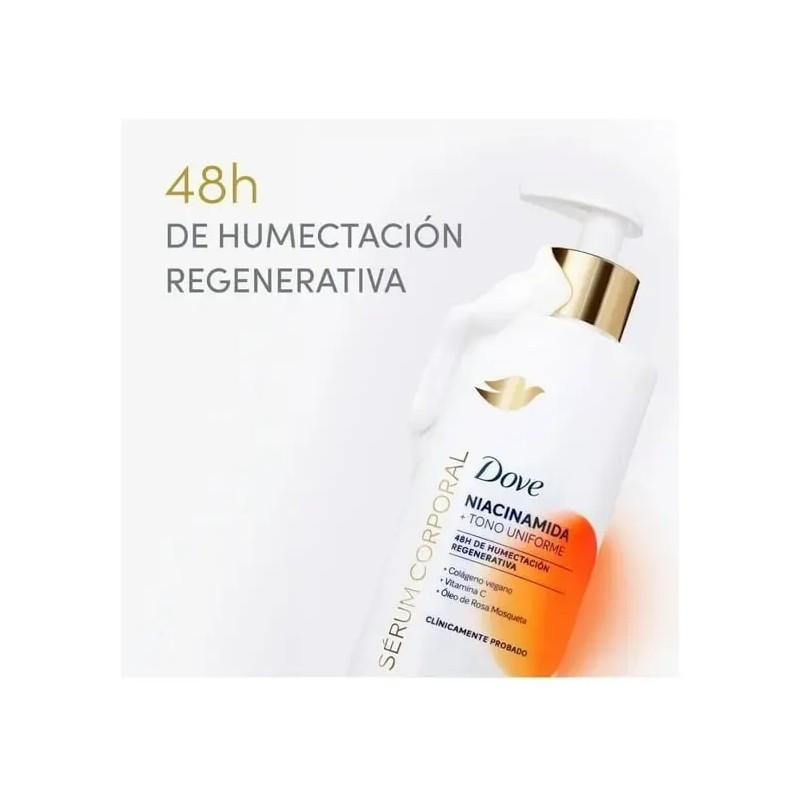 2 Sérum Corporal Niacinamida Dove Tono Uniforme 400ml