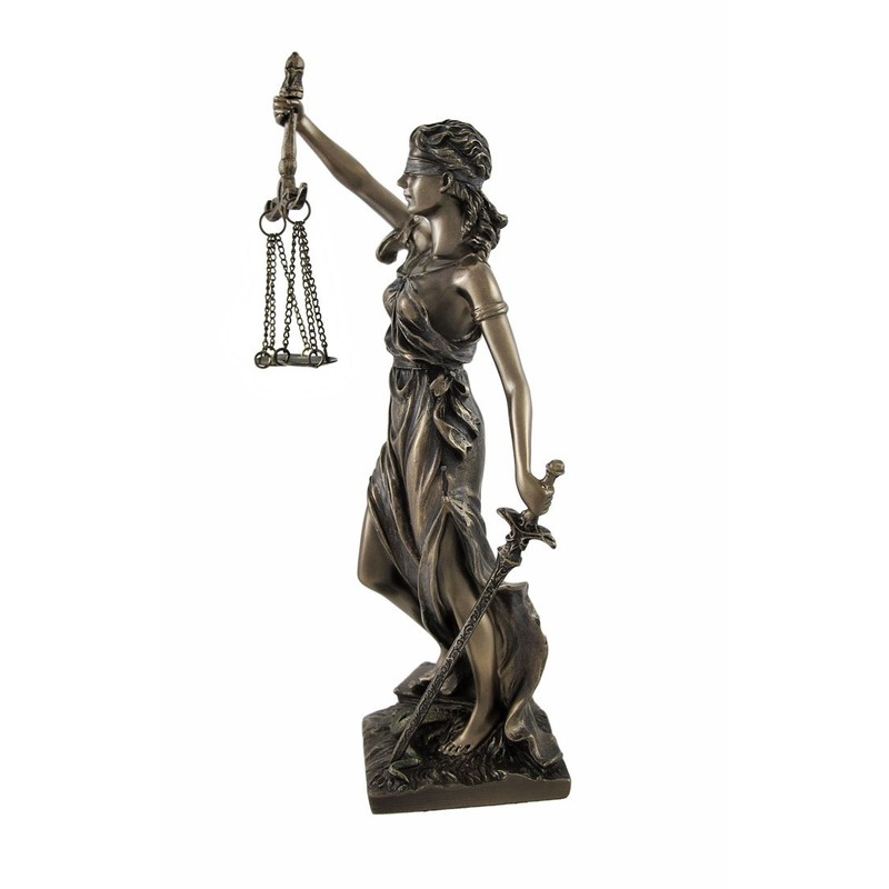 Veronese Design Bronze Finished La Justicia Greek Goddess Themis with