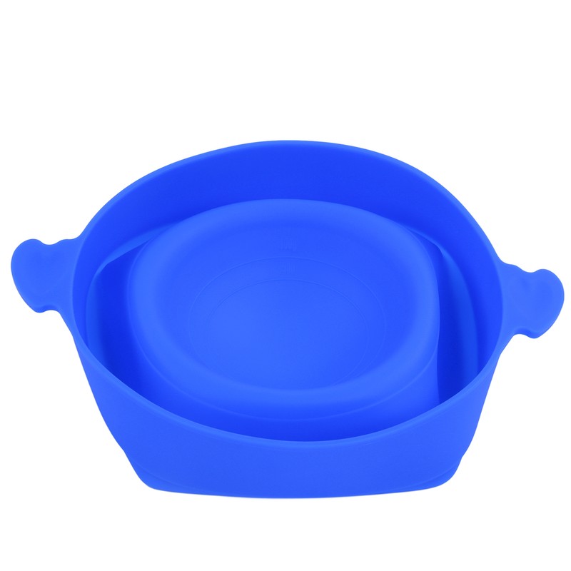 Microwavable Popcorn Bowl with Transparent Lid and Handle Collapsible Silicone