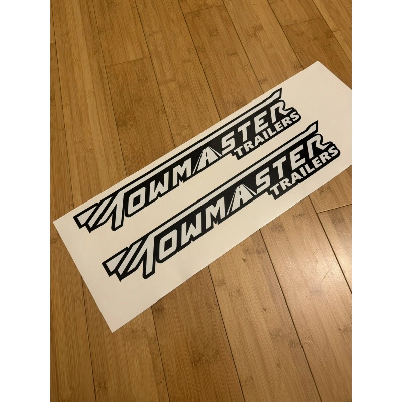 TowMaster Trailers Replacement 18” Logo DECAL Stickers - SET 2