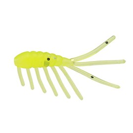 Eurotackle Micro Finesse Gama Scud 1" Freshwater Shrimp Ice Fishing Soft Lure (Chartreuse)