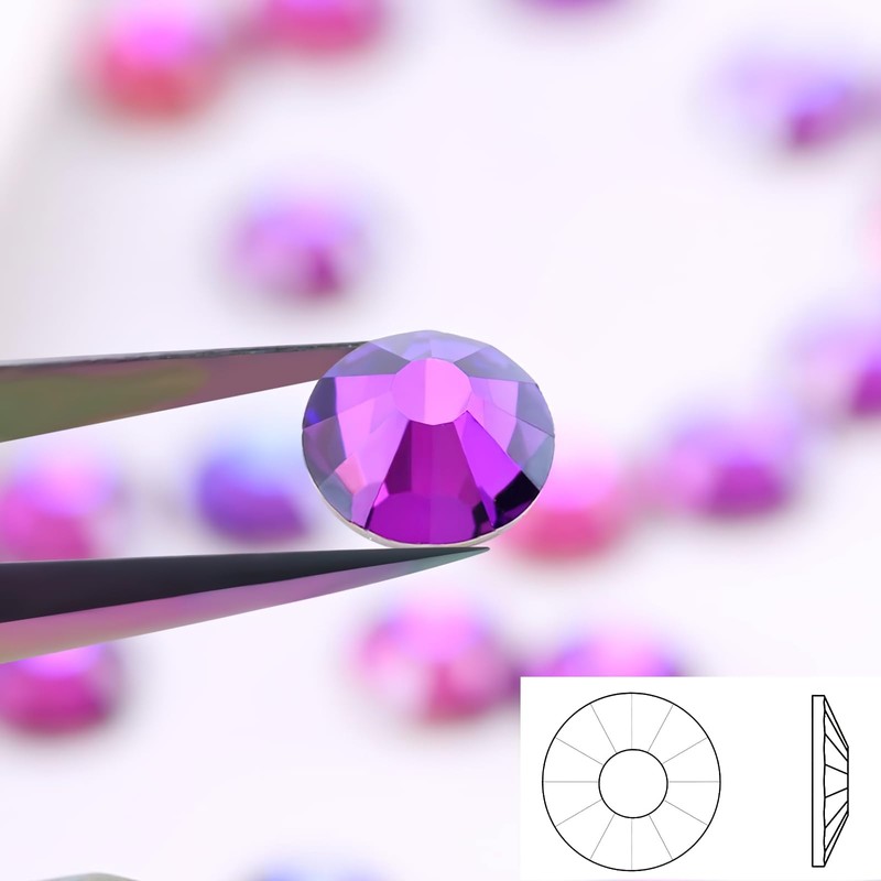 YHMQ DU 1440 pieces rhinestones, nail crystals + rhinestones for