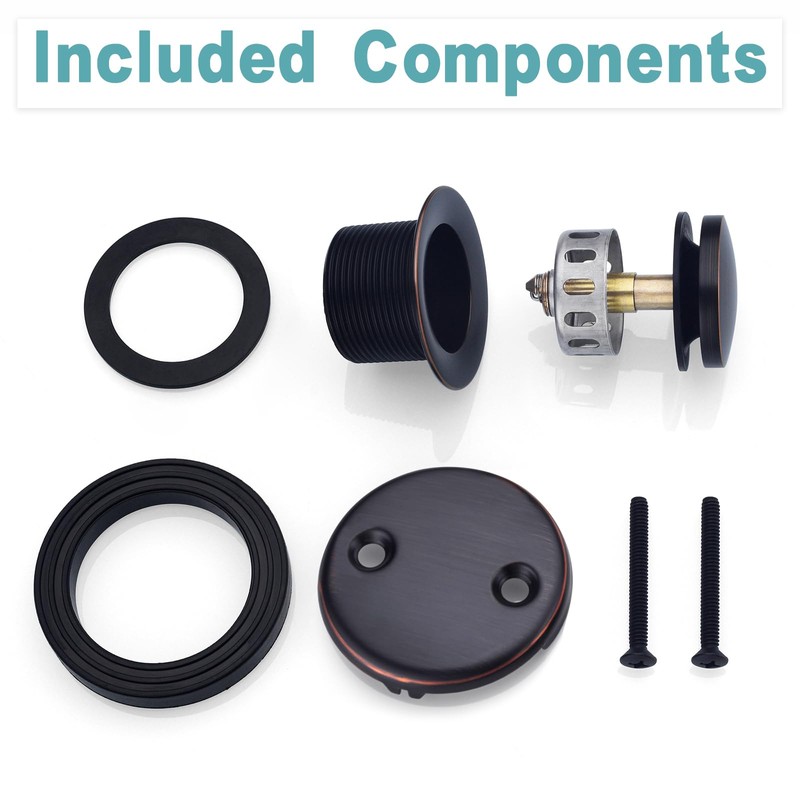 BESTILL Tip-Toe Bathtub Drain Bath Tub Trim Set Conversion Kit,