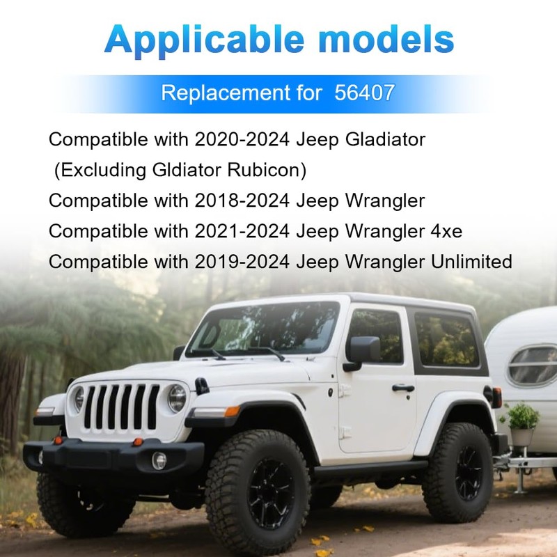 WATERWICH 4 Way Trailer Wiring Harness Compatible with Jeep Wrangler