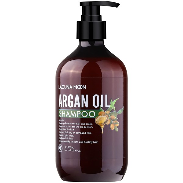 Lagunamoon Argan Oil Shampoo - Reduce Hair Loss Stimulates Hair Growth - Hair Shampoo for Women and Men 500ml