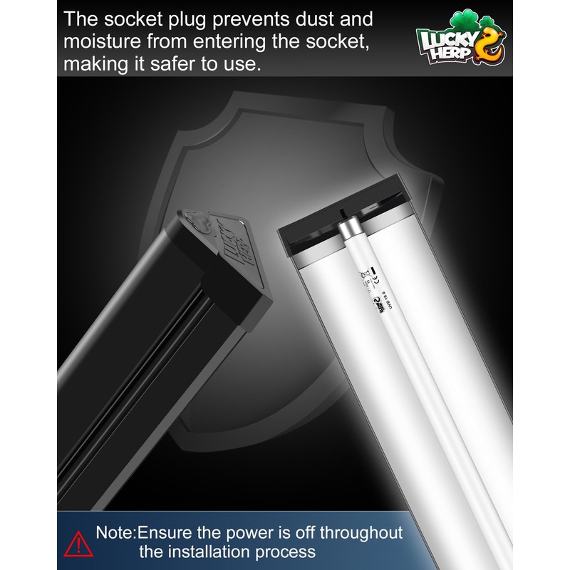 LUCKY HERP T5 Reptile Light Waterproof and Dustproof Accessories (Please
