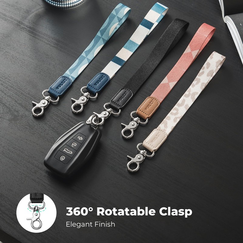 VULKIT Keychain Wristlet, Wrist Lanyard Strap, for Keys, ID Badge