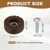 PATIKIL 18mm Screw-On Rubber Feet for Furniture, 20 Pcs Non