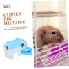 WOONEKY Double Layer Guinea Pig House Hideout Durable Small Animal