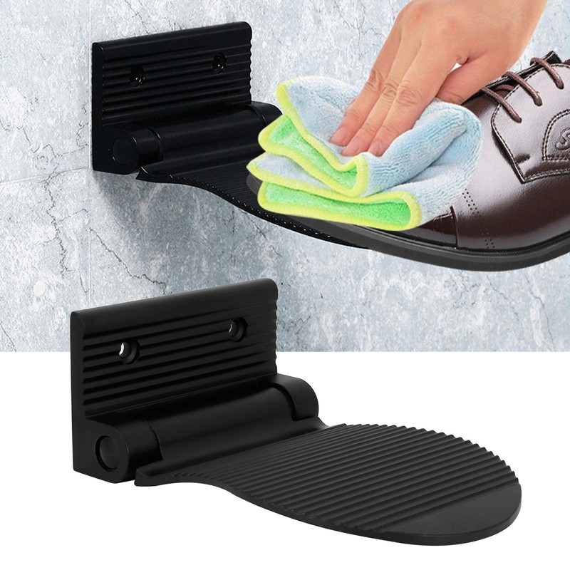Shipenophy Foot Rest Wall Mount Space Aluminum Non Slip Foot