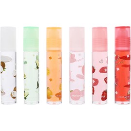 Pomada Labial Transparente 6 Piezas, Plástico y Líquido, para Mujeres