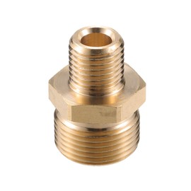 VekAuto Pressure Washer Connector, M14x1.5 to M22x1.5 Male and Female Adapter Brass Screw Hose Connector Universal for Pressure Washer Quick Connect Brass Copper Tone