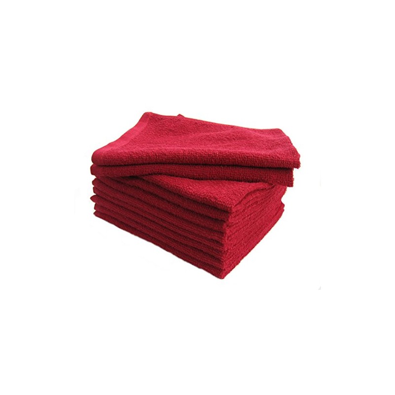 《HT-WR10 Quick Drying Thin Type》Hand Towel Set of 10 Burgundy