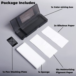 Paint Palette Wet Palette for Acrylic Paints Miniatures Paint Pallet Pigment Palette Model Paint Mixing Storage Container with Lid