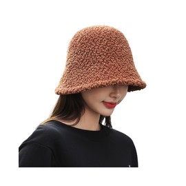SIQITECH Fishing Hat Winter Women's Bucket Hat Anti Cold Winter Hat Warm Women's Hat Vintage Elegant Wool Hat Soft Winter Hat Foldable Fishing Hat for Outdoor Sports Leisure Holiday
