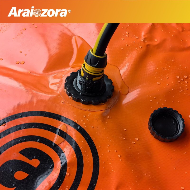 Araiozora Foldable Water Bladder Tank,60 Gal/240L Portable Large Capacity Soft