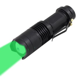 WAYLLSHINE 3 Mode Green Light Flashlight Scalable Green Led Flashlight Green Flashlight for Hunting and Night Vision