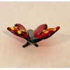Ganz World Miniature Mini Glass Collectible Figurine RED BUTTERFLY 1"