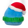 Squishmallows Original 7.5-Inch Puff the Blue Penguin with Green Wreath
