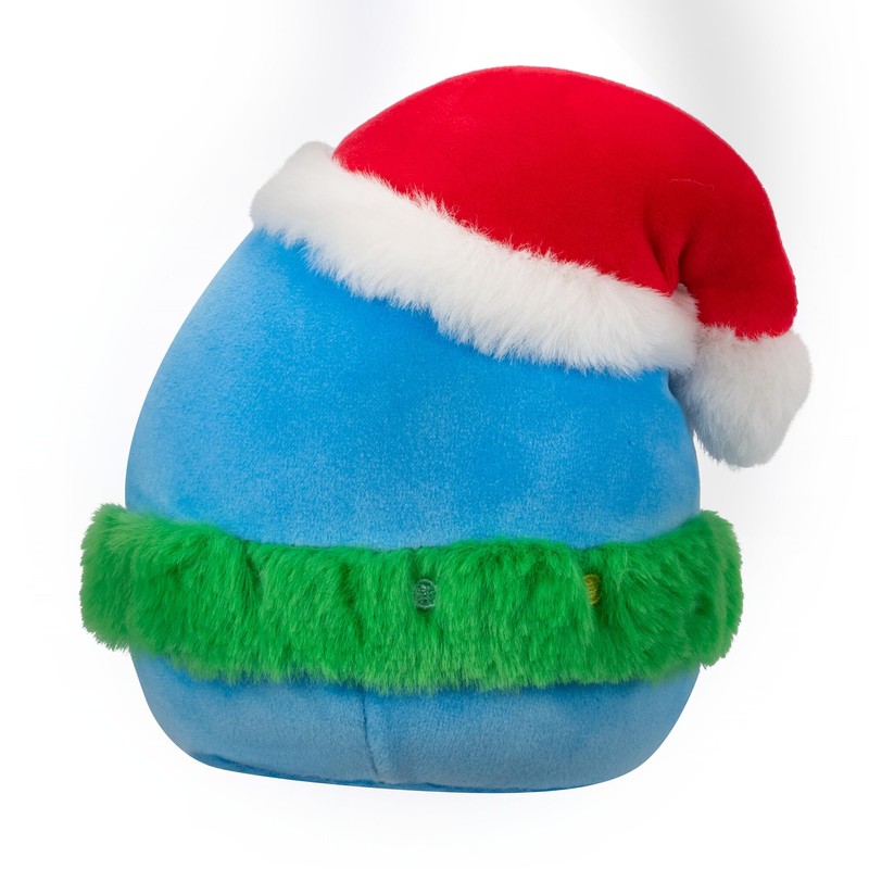 Squishmallows Original 7.5-Inch Puff the Blue Penguin with Green Wreath