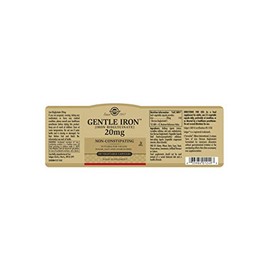 Solgar Gentle Iron, 180 Vegetable Capsules - Ideal for Sensitive Stomachs - Non-Constipating - Red Blood Cell Supplement - Non GMO, Vegan, Gluten-Free