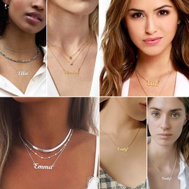 U7 Kayla Customised Necklace Stainless Steel Pendant Necklaces Womens