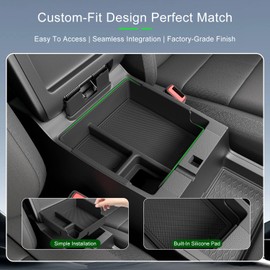 xipoqix Center Console Organizer Compatible with 2022-2026 Nissan Frontier Armrest Trays Storage Box Replacement for 2022 2023 2024 2025 2026 Nissan Frontier Accessories