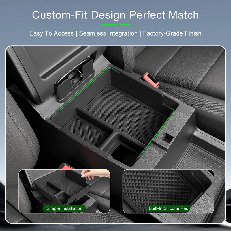 xipoqix Center Console Organizer Compatible with 2022-2026 Nissan Frontier Armrest