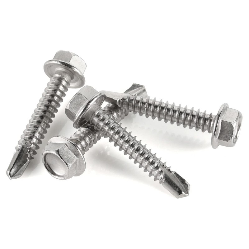 #8 x 1/2" Stainless Steel Hardened 410 Self-Tapping Screws for