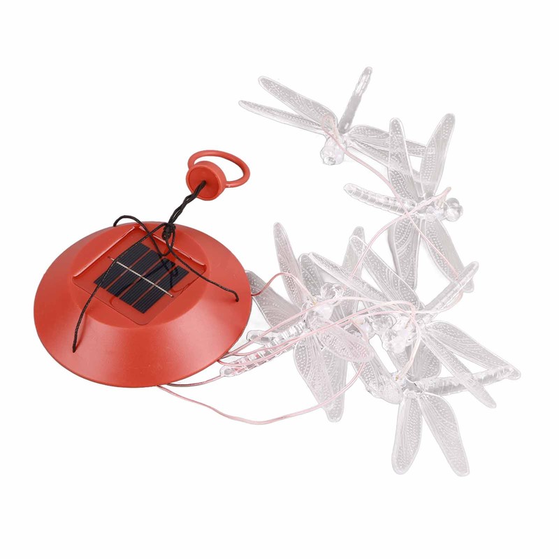 Solar Dragonfly Wind Chime Outdoor LED Wind Chime Garden Yard