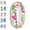 3FT Mosaic Balloon Frame Number 0 Pre-Cut Kit Thick Foam