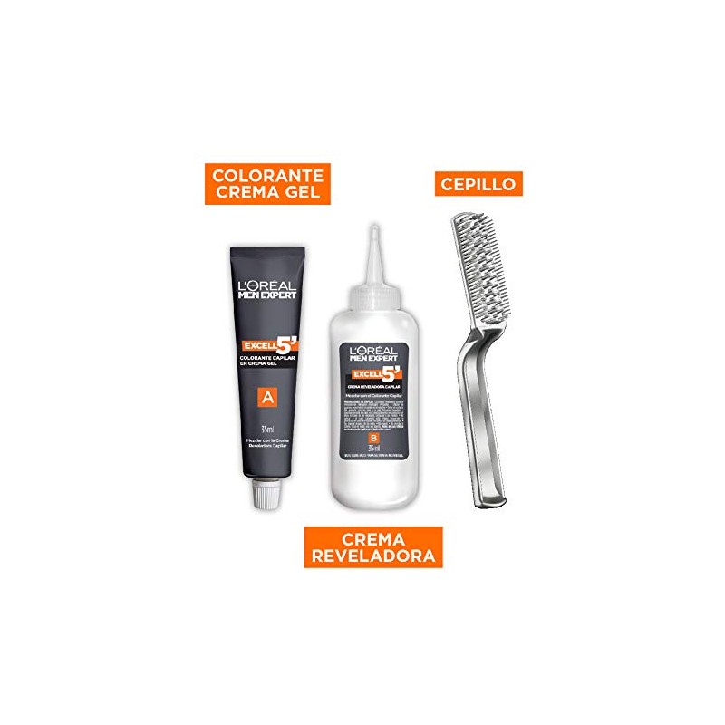 L'Oréal Paris Men Expert, Excell 5 Tinte Capilar Permanente Sin