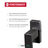 Gedotec Aluminium door fitting, window handle, anthracite, window olive on
