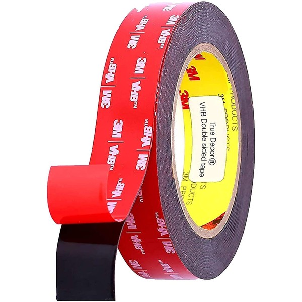 Double Sided Adhesive Tape, 1 in X 9 FT Heavy Duty Mounting Tape, Waterproof Foam Tape, for Home Decor, Office Décor, 1 in. X 9 Ft.
