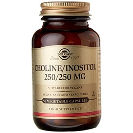 Solgar Choline/Inositol 250/250 mg Vegetable Capsules - 50 Vegicaps