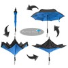 Better BRELLA Wind-Proof, Reverse Open, Upside Down 41.5" Wide Umbrella