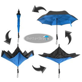 Better BRELLA Wind-Proof, Reverse Open, Upside Down 41.5" Wide Umbrella