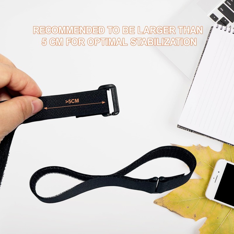 Bliceon 10m Adjustable Cable Straps with 50 Reusable Fastening Buckles