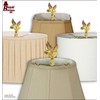 Royal Designs Elegant Leaves Lamp Finial for Lamp Shade- Polished