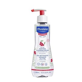 Mustela Agua de Limpieza Calmante para Bebé - Agua Micelar Sin Enjuague para Piel Muy Sensible - con Aguacate Natural y Baya de Schizandra - Sin Fragancia y Verificado por EWG - 10.14 fl. oz.