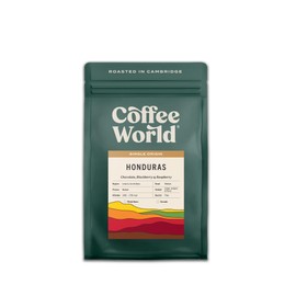 Coffee World | Honduras Single Origin Arabica UK Roasted Whole Coffee Beans - Perfect Brewing for Cafés, Businesses, Shops & Home Users (Coffee Beans 250g)