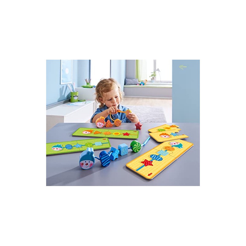 HABA 304653 Caterpillar Threading Game for Children from 18 Months,