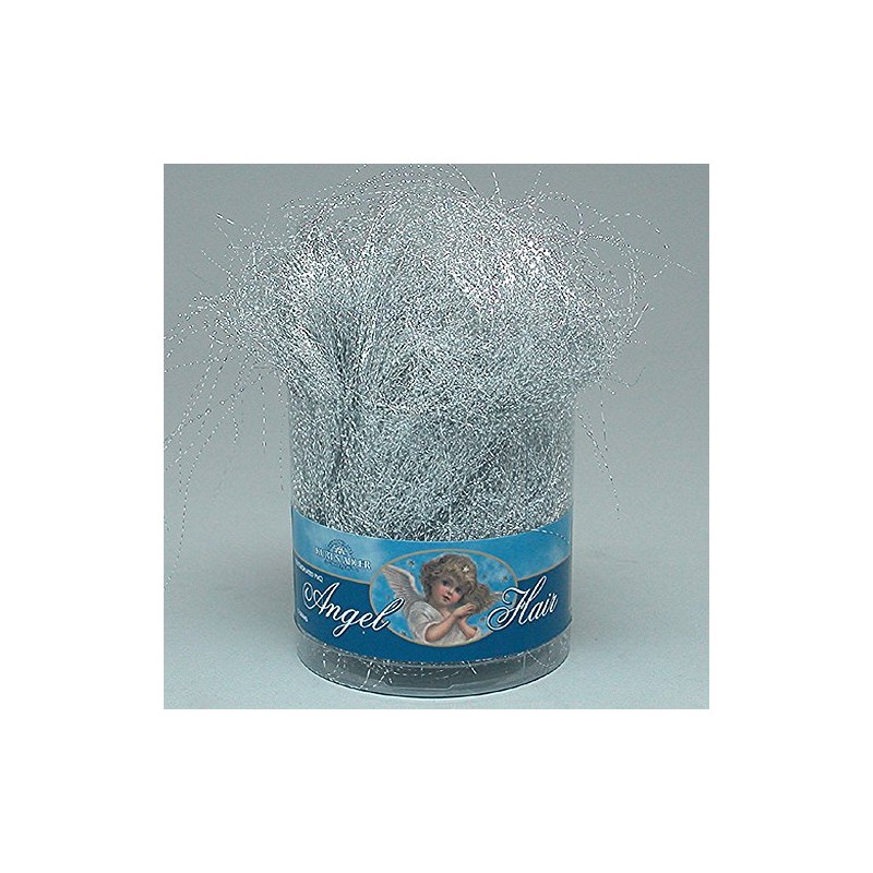 Kurt Adler Pvc Silver Angel Hair 15 Grams,Christmas