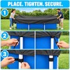 7 x 4 Ft Rectangular Above Ground Pool Cover, 210D