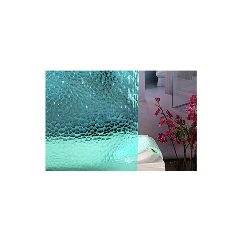 Adwaita 3D Watercube Shower Curtain Liner,No Odors, Eco Friendly (Teal)