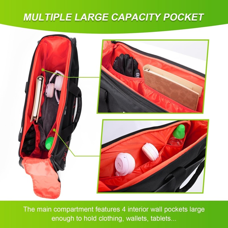 Mofun Motorcycle Saddlebag Liner Bag Hard Saddlebag Organizer With Red